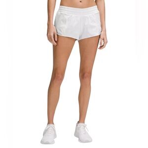 Lululemon Women's Hotty Hot White Athletic Shorts- Size 6